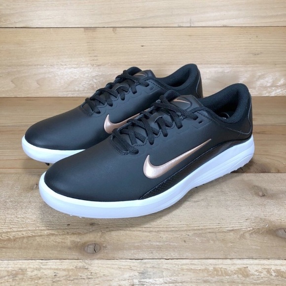 NEW Nike Vapor leather golf shoes/cleats rose gold - Picture 5 of 9
